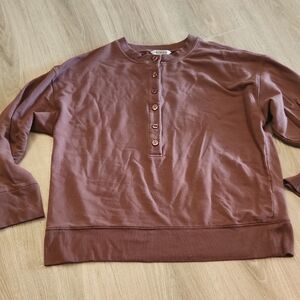 Athleta Mauve Cozy Knit Top